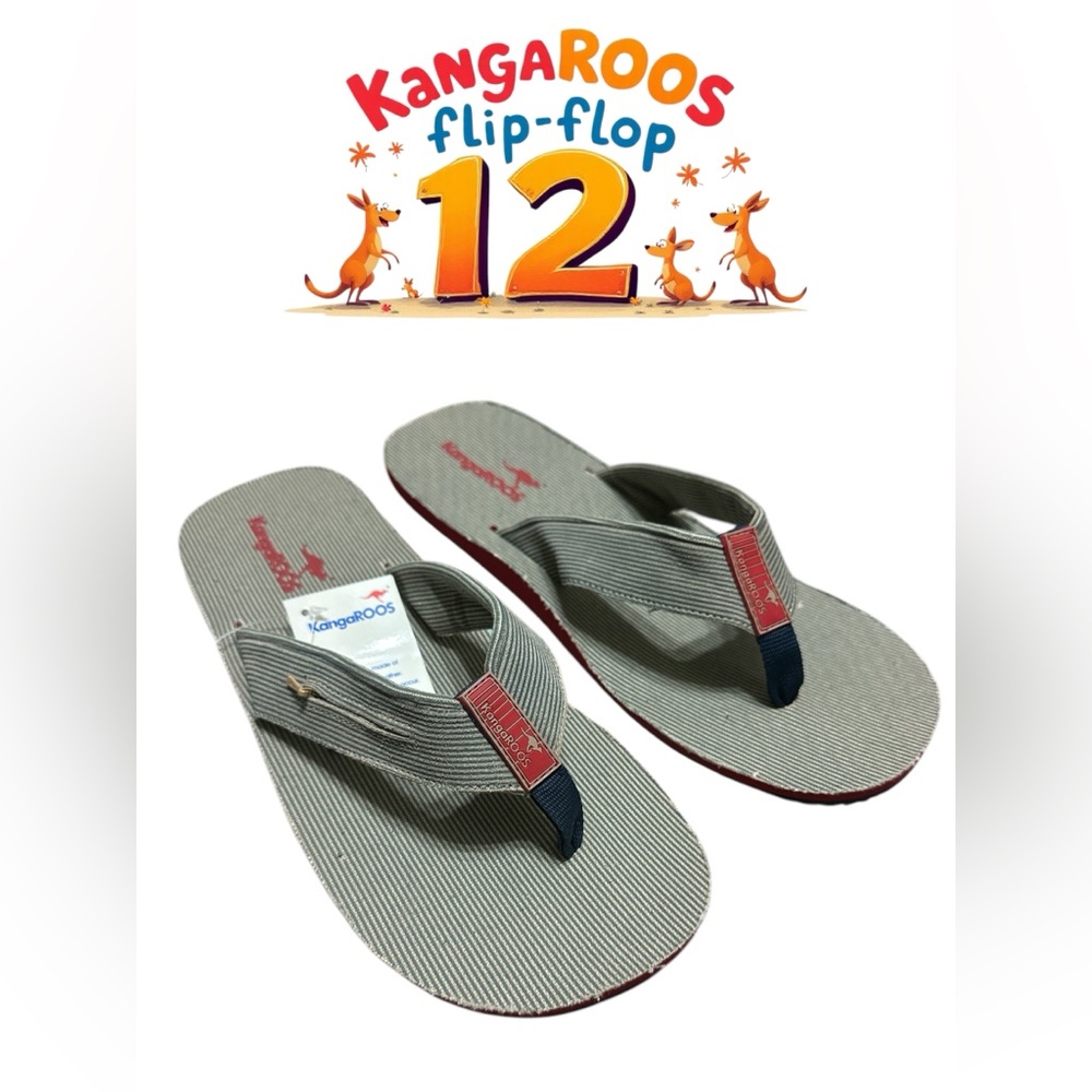 Kangaroo vacation style flip flops size 12 NWT